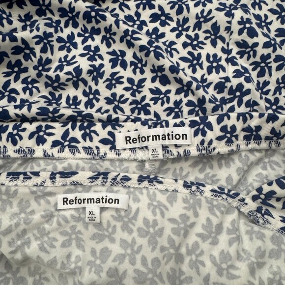 Reformation Rika Floral Tank Top And Wrap Skirt Set Size XL - Picture 11 of 12